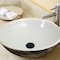 Nantucket Sinks Drake Fireclay Hand-decorated Vanity Sink White RC7040GMS-W - alternate 7